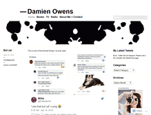 Tablet Screenshot of damienowens.com